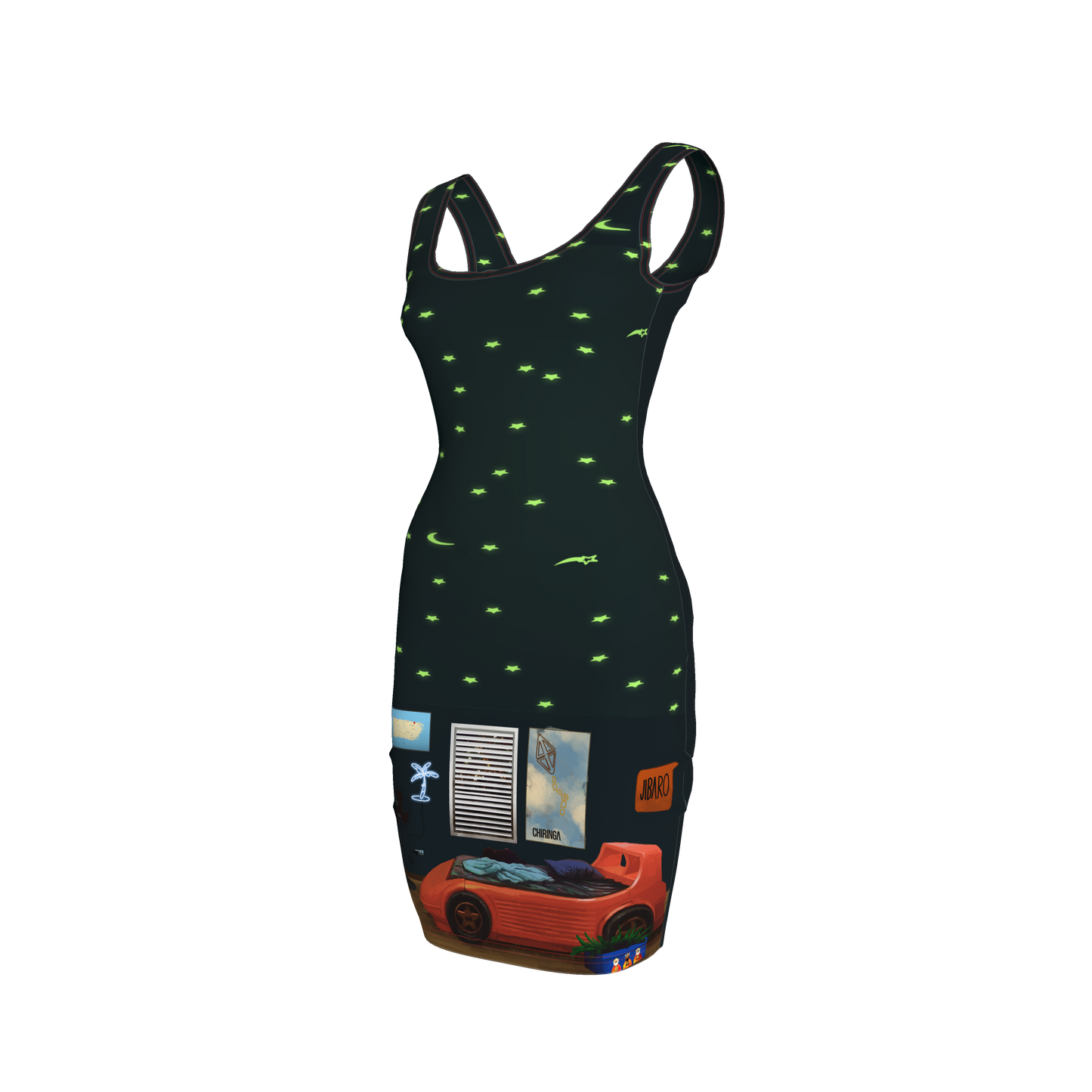 Víspera de Reyes Bodycon Tank Dress