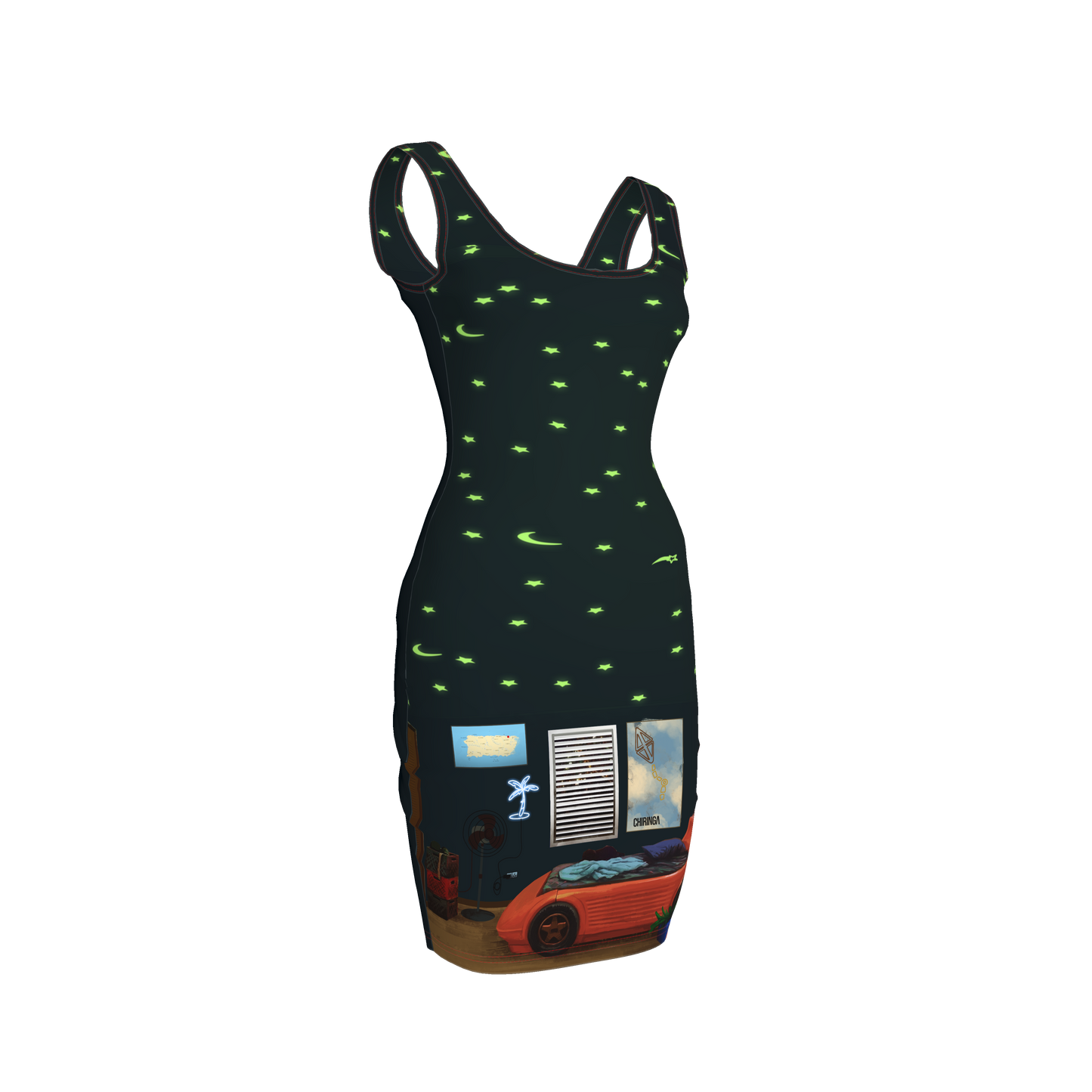 Víspera de Reyes Bodycon Tank Dress